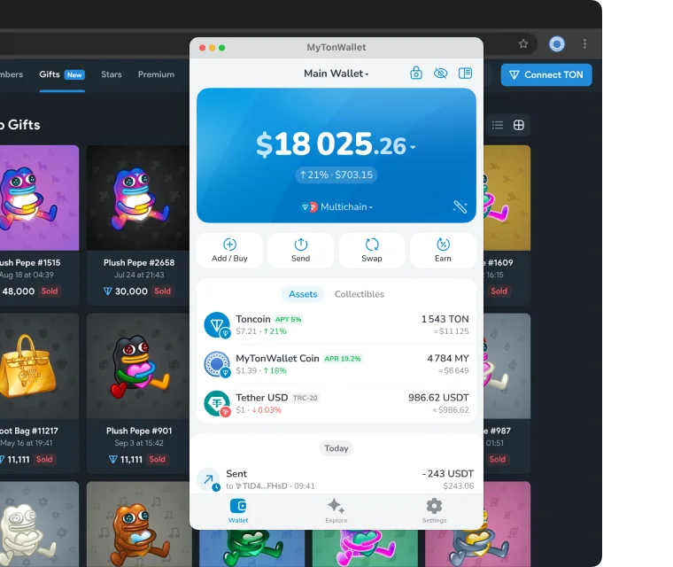 TON wallet terbaik, MyTonWallet