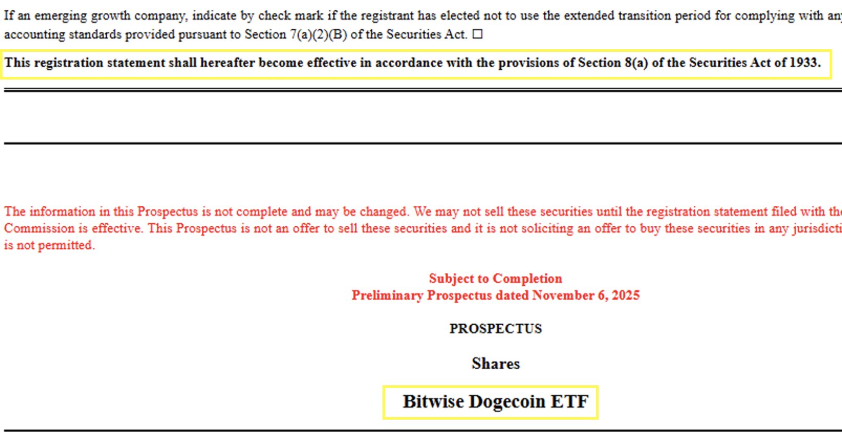 Revisi Dokumen Pengajuan Dogecoin Spot ETF - Eric Balchunas