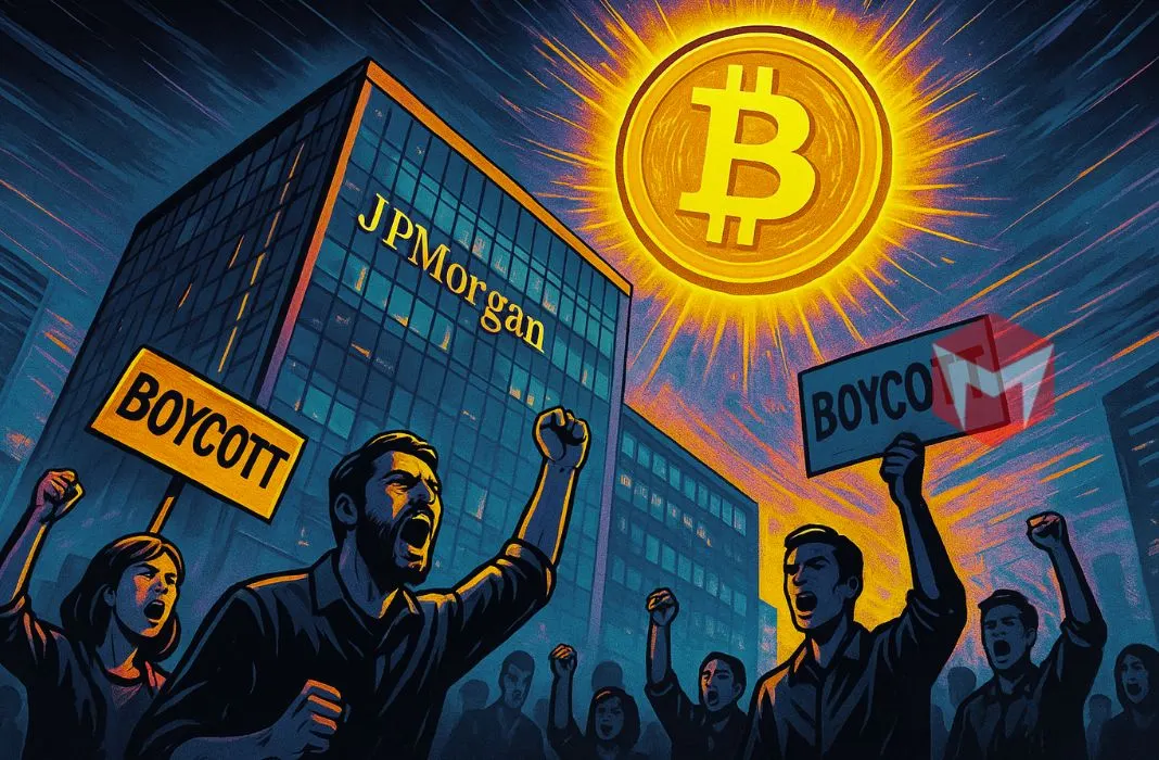 perseteruan jpmorgan strategy michael saylor bitcoin boikot