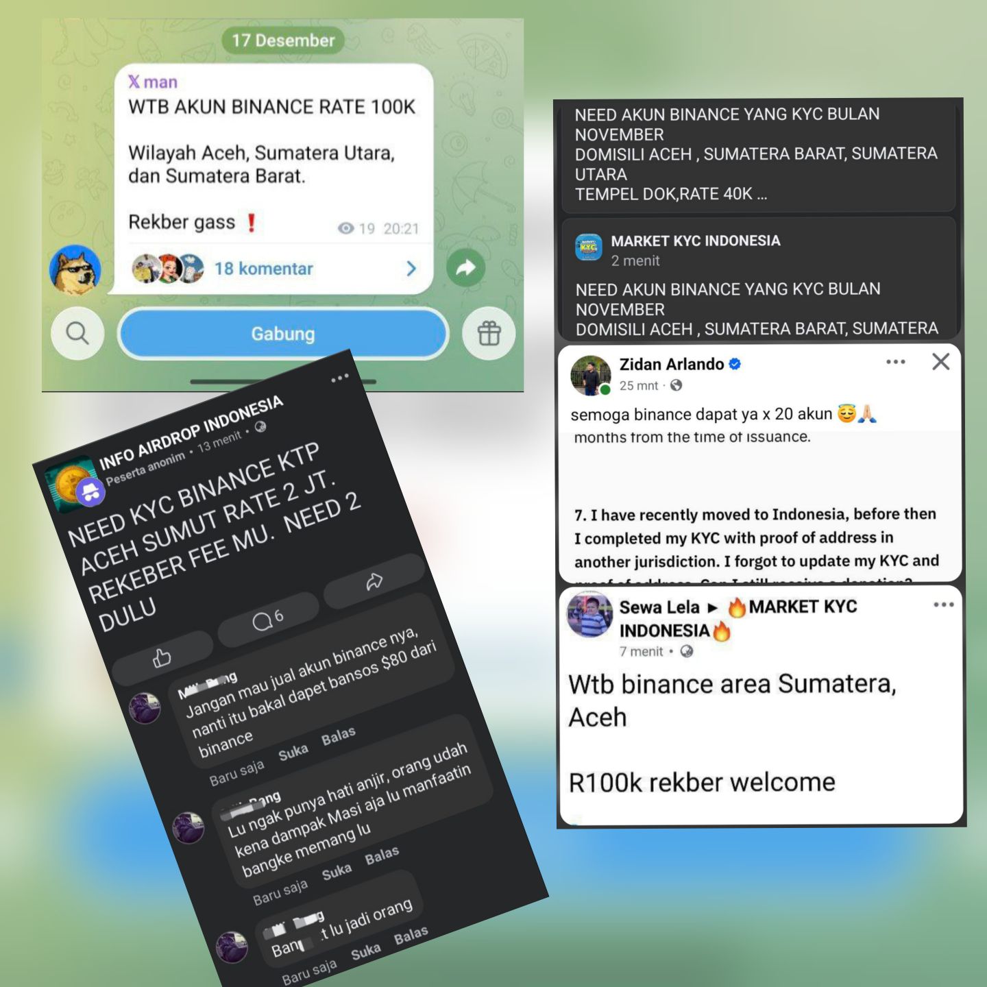 Upaya Penyalahgunaan Bantuan Binance Charity