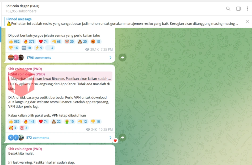 Channel Telegram Anak Purbaya