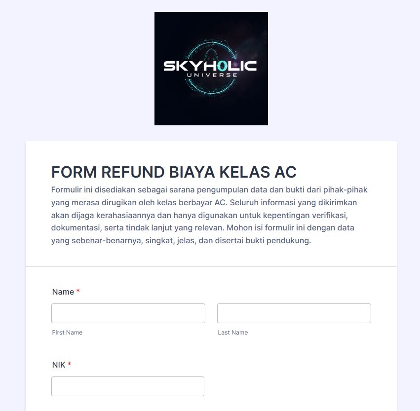 Form Refund Kelas Akademi Crypto yang Dibuat Skyholic888 Timothy Ronald