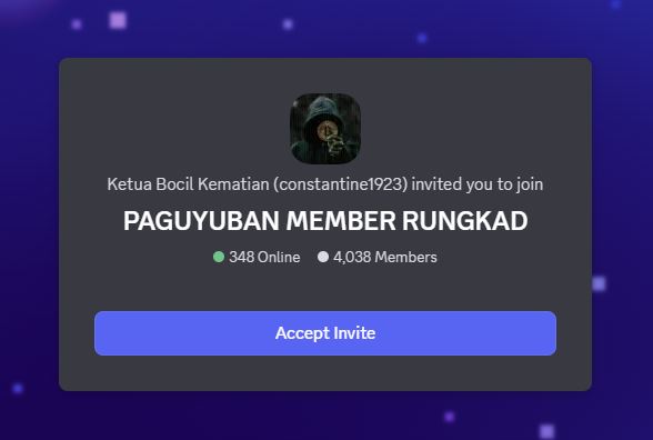 Grup Discord Korban Timothy Ronald