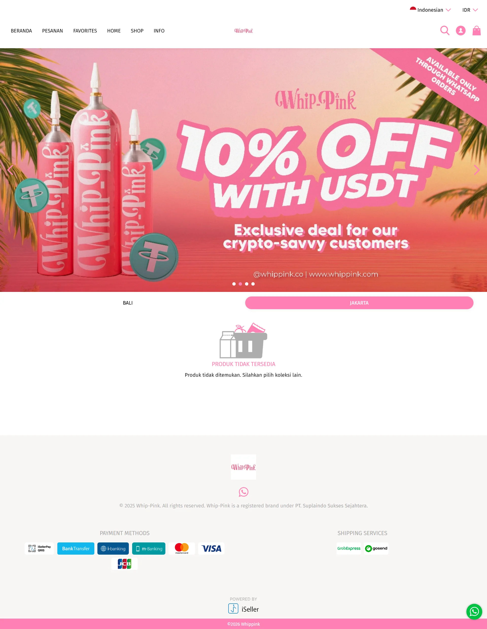 Promo USDT Whip Pink