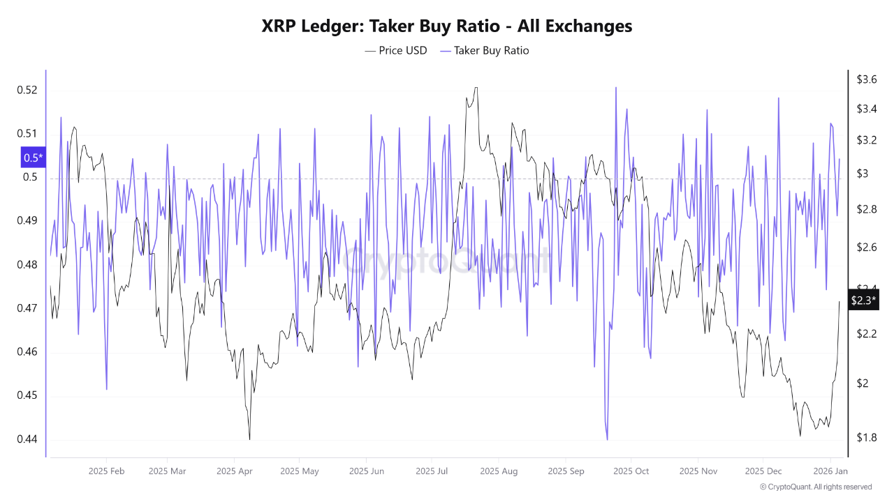 Taker Buy Ratio altcoin XRP