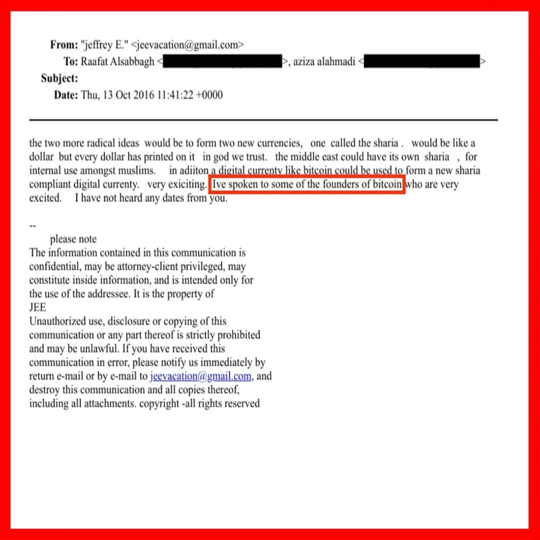 Email Jeffrey Epstein Tentang Pencipta Bitcoin - Minus Wells