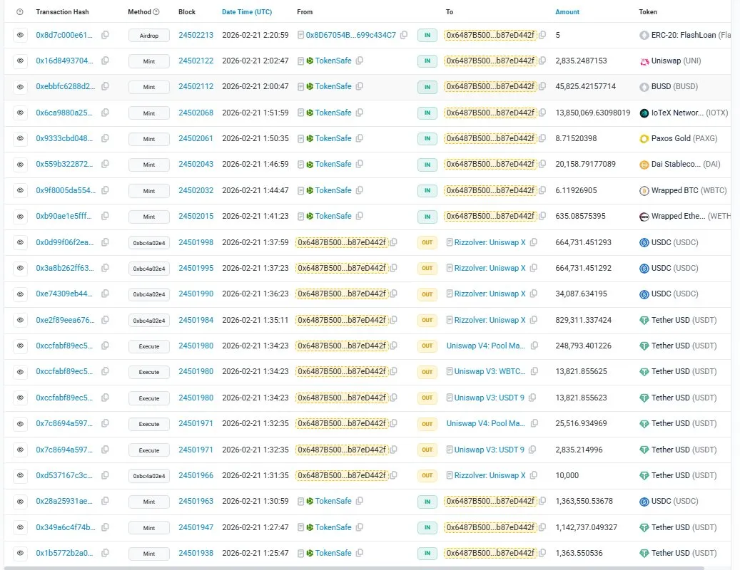 Transaksi Peretas IoTeX - Specter