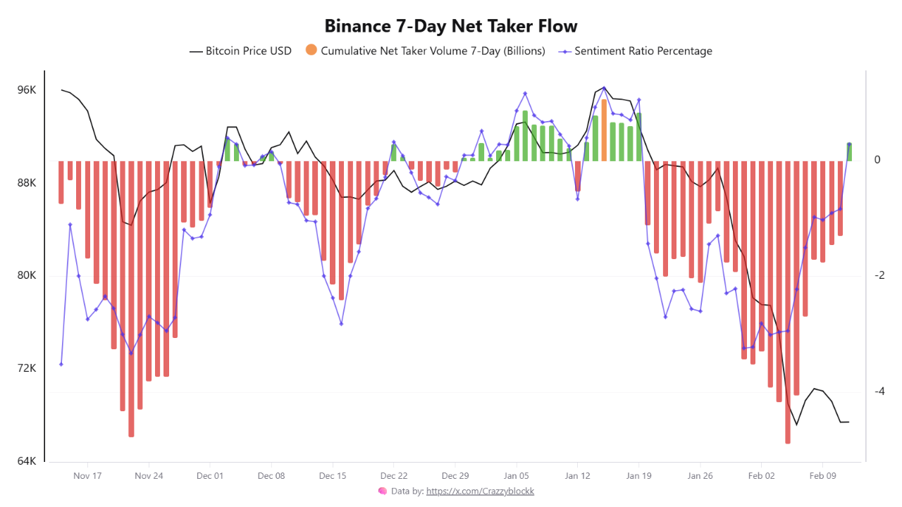 net taker Binance BTC