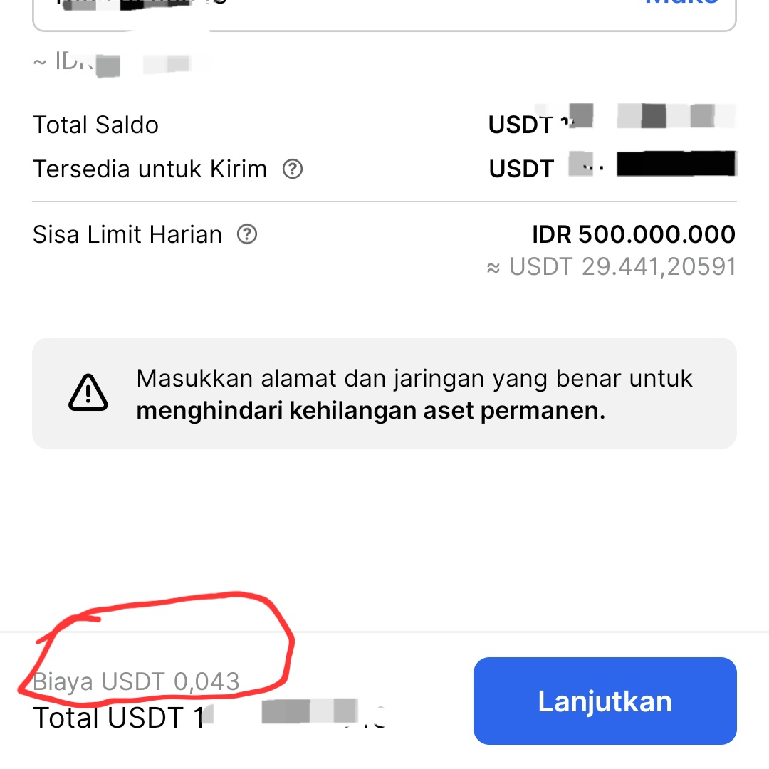 Langkah 5 Cara Transfer USDT