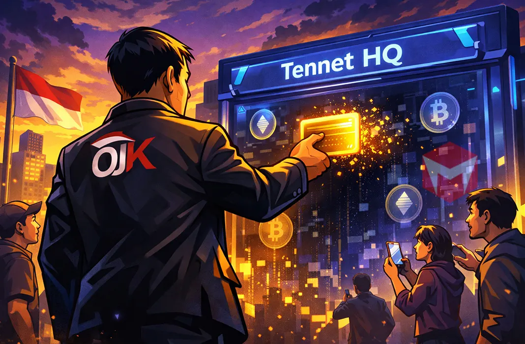 OJK Cabut Izin Tennet HQ, Aktivitas Penyimpanan Kripto Dihentikan Tennet HQ