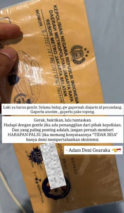 Pemanggilan Adam Deni dan Sindiran ke Skyholic