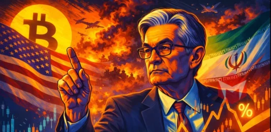 The Fed menahan suku bunga imbas konflik iran dan as dan membuat bitcoin tersungkur