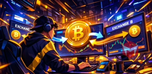 strategi trading kripto dengan metode arbitrase perbedaan harga koin