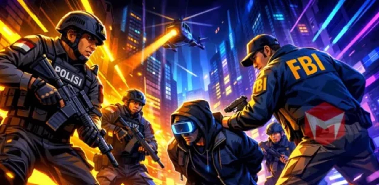 FBI dan kepolisian indonesia menangkap pelaku kejahatan siber phishing