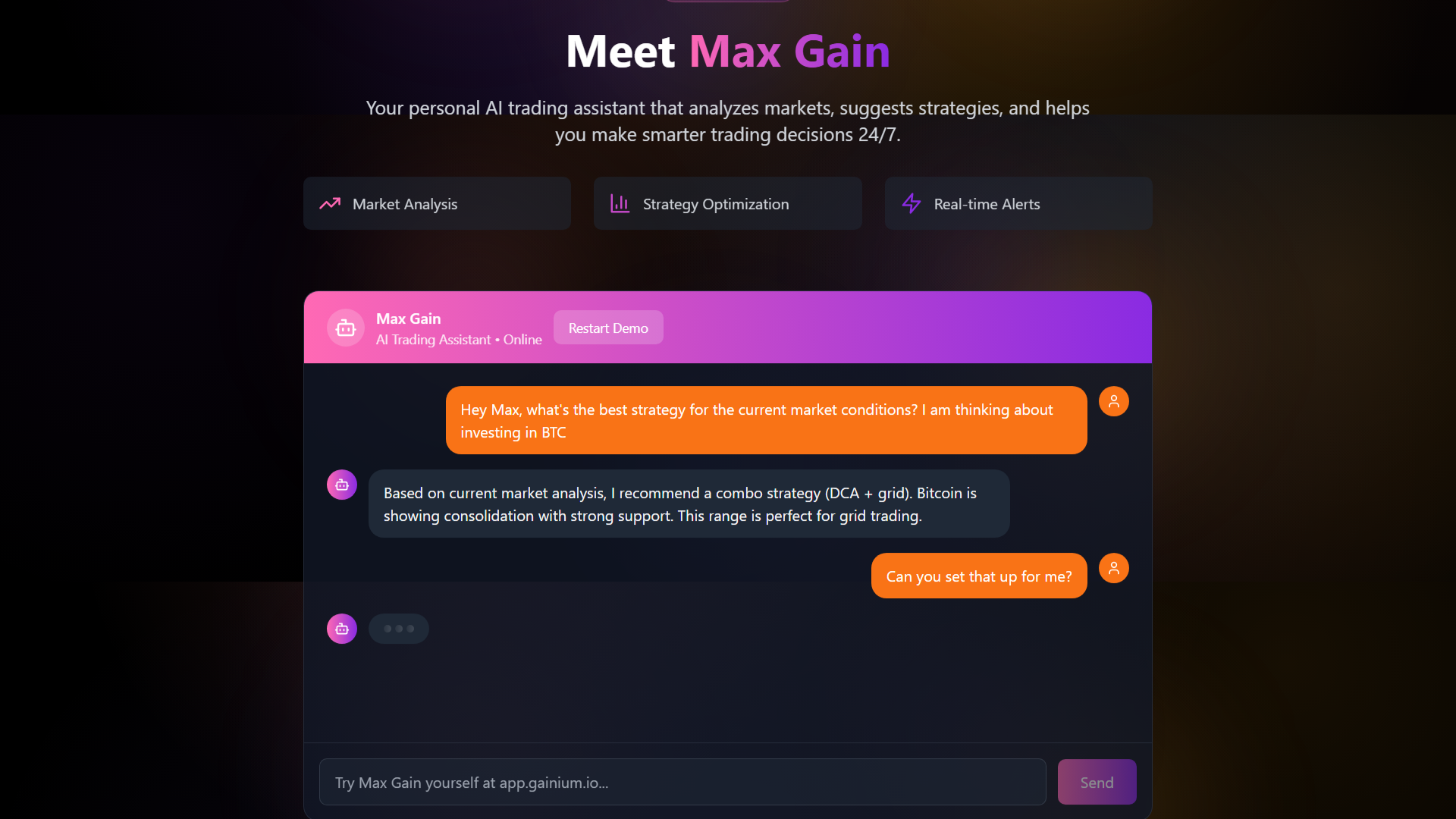 Gainium AI Trading Crypto