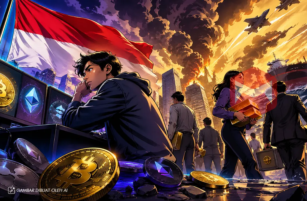 Investor Menepi, Transaksi Kripto Indonesia Anjlok 31 Persen saat Geopolitik Memanas