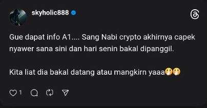 Klaim Skyholic Soal Kabar Pemanggilan Timothy Ronald oleh Kepolisian - Instagram