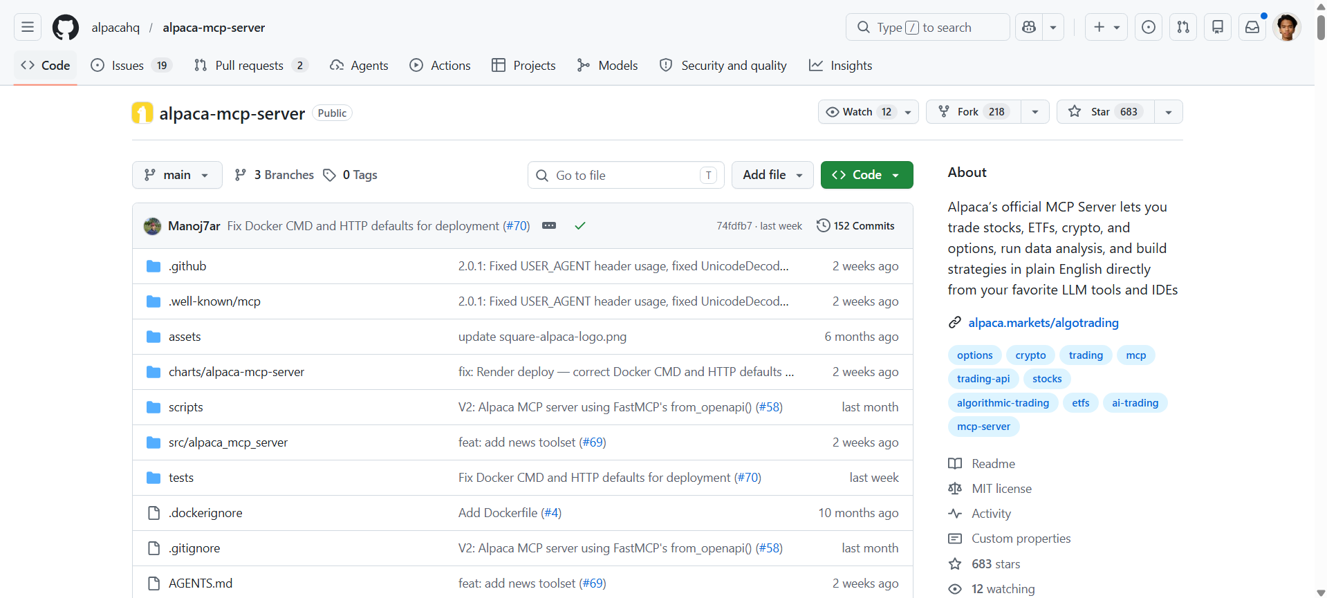 Openclaw Trading Bot Alpaca MCP Server