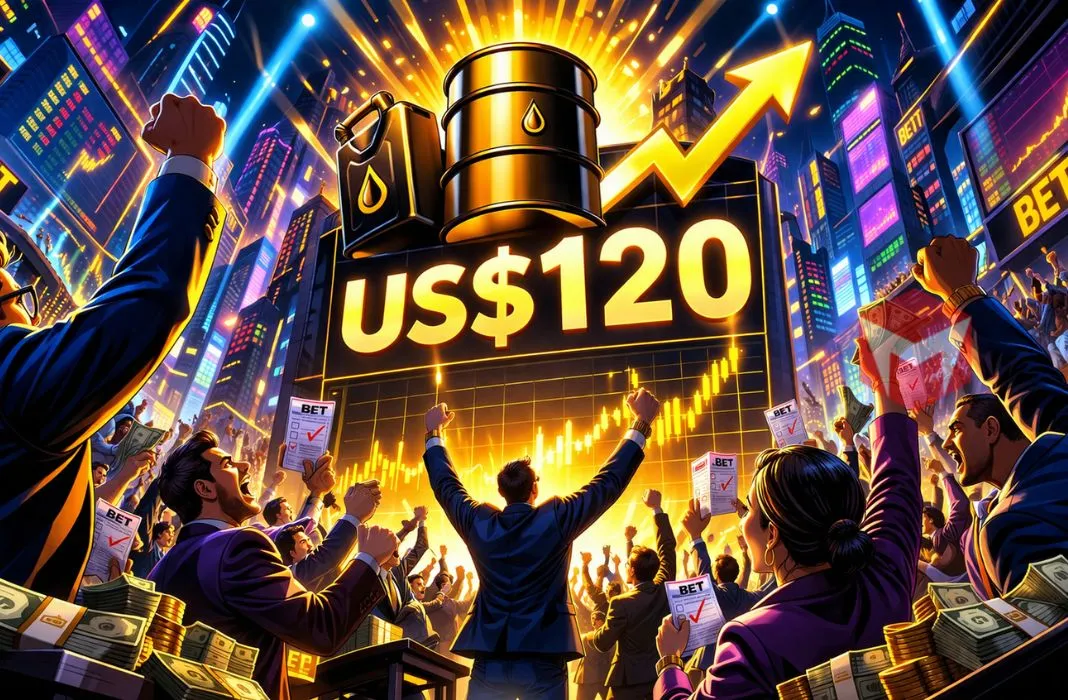 harga minyak US 120 data polymarket