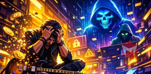 musisi kehilangan aset kripto karena aplikasi ledger palsu