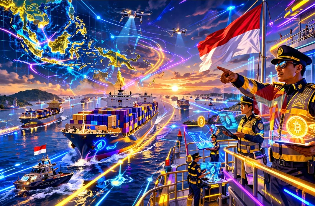 potensi pendapatan kripto Indonesia jika menerapkan tarif di selat malaka seperti iran di selat hormuz