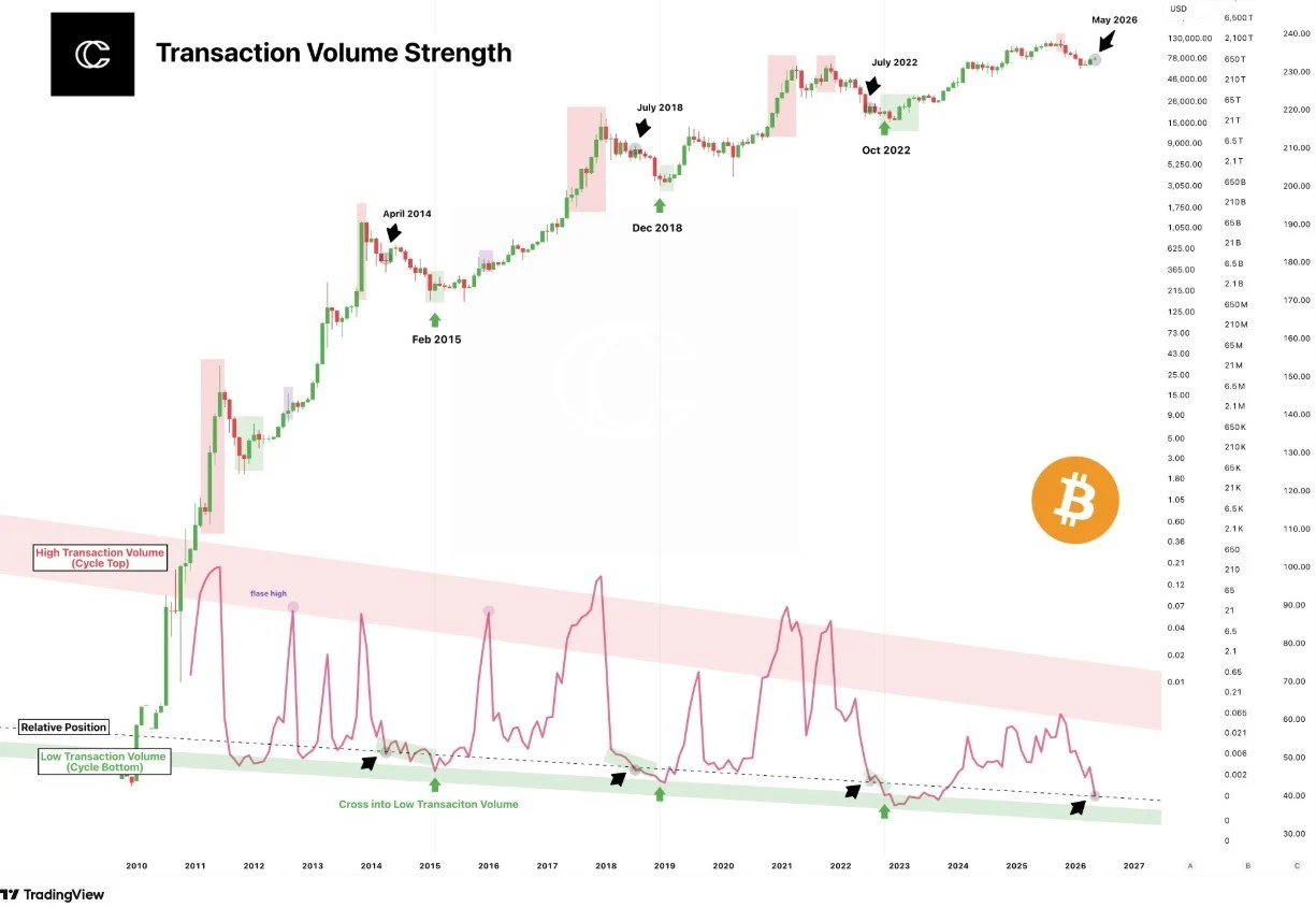 Bitcoin Transaction Volume Strength - CryptoZ