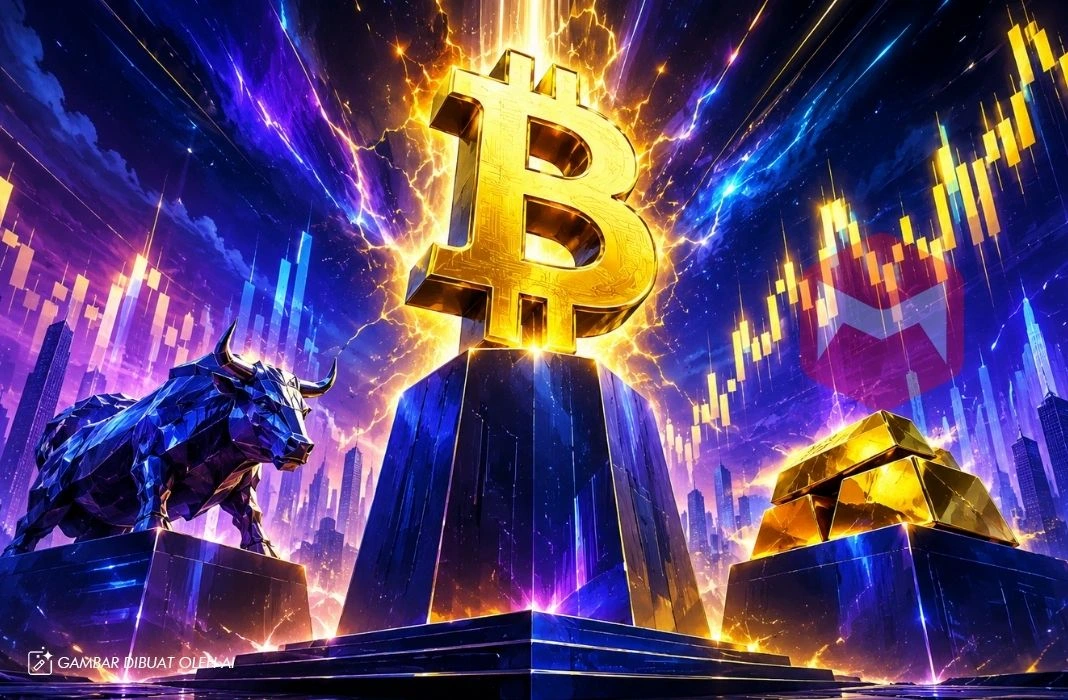 Bitcoin mengalahkan performa saham dan emas