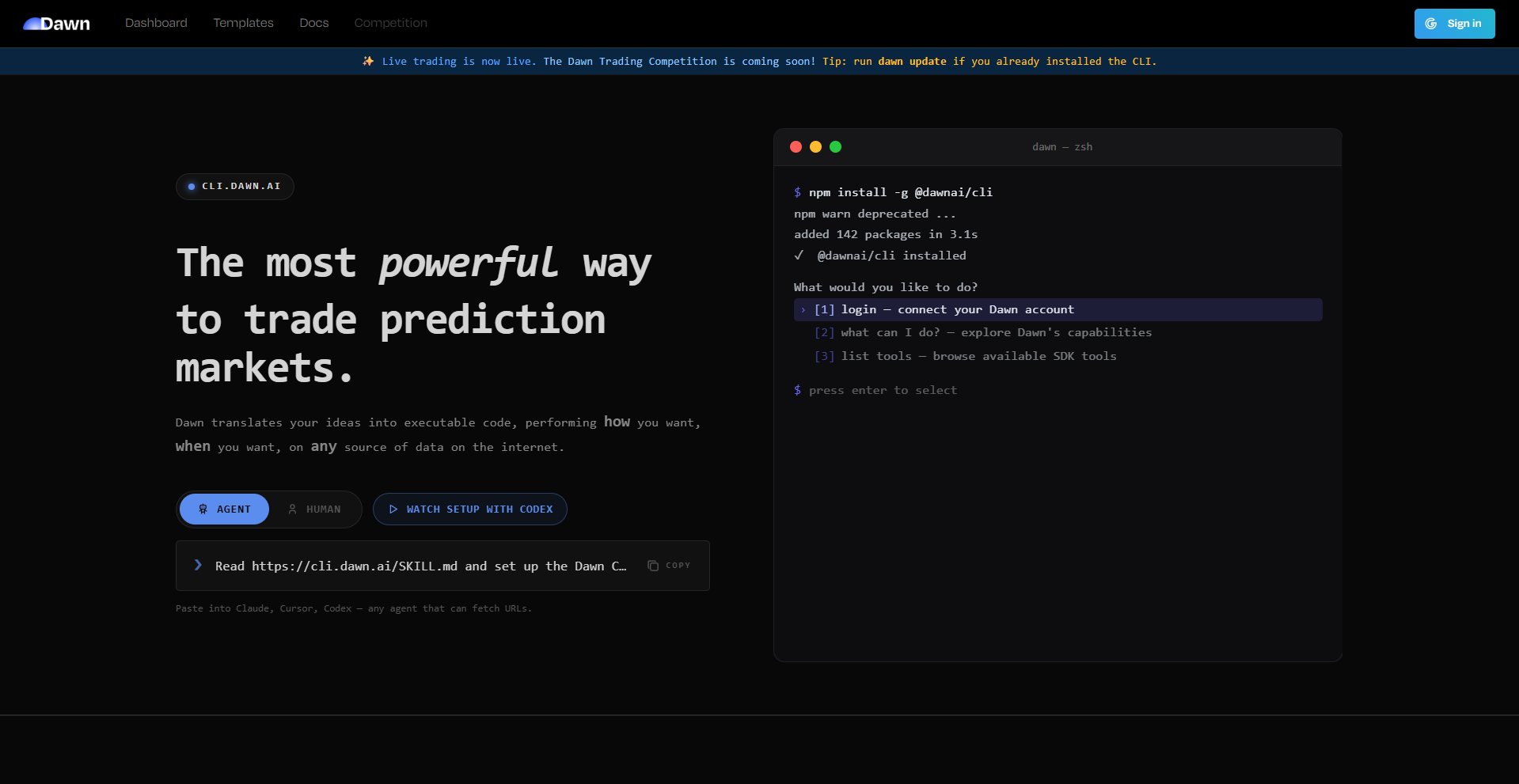 CLI Dawn AI