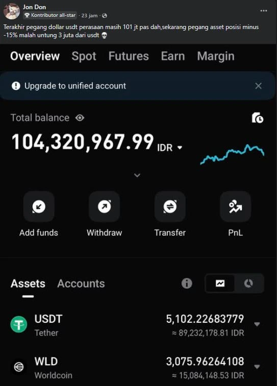 Curhatan Seorang Trader Kripto yang Mendapatkan Keuntungan Karena Melemahnya Nilai Tukar IDR ke USD - KKPC 2.0