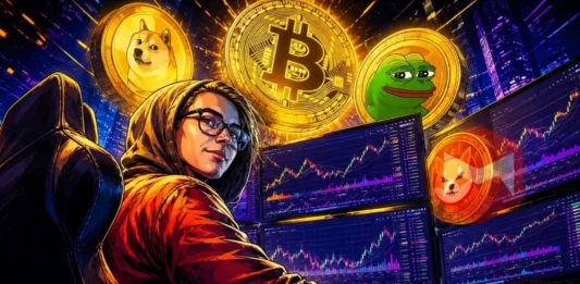 Fitur alpha scanner mencari meme coin potensial di cryptoiz