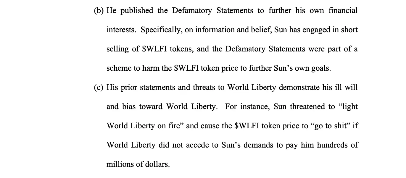 Isi Gugatan yang Dilayangkan oleh WLFI kepada Justin Sun - X