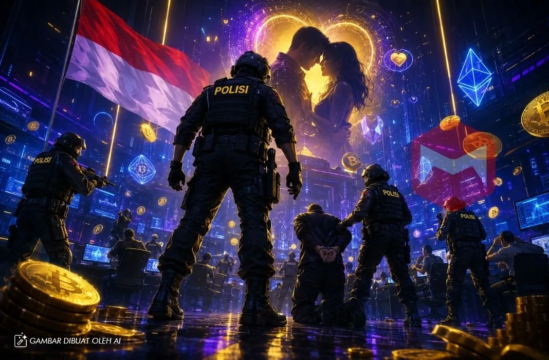 Pusat pig butchering scam kripto berbasis di sukoharjo diungkap oleh polisi indonesia