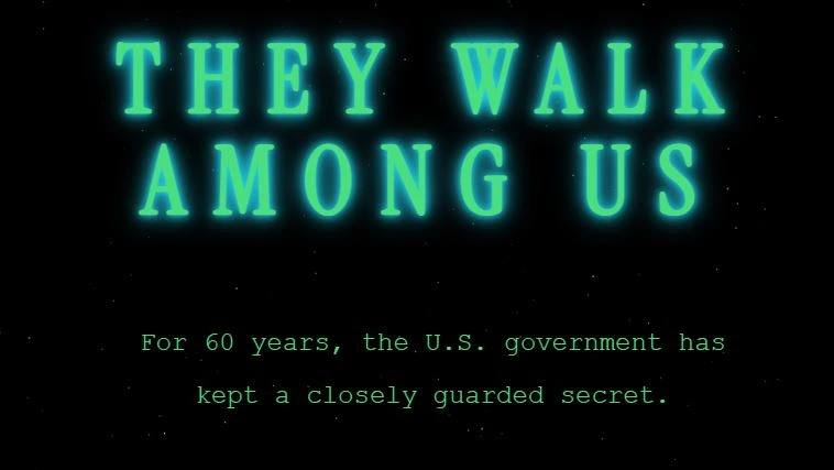Tampilan Awal Situs Aliens.gov