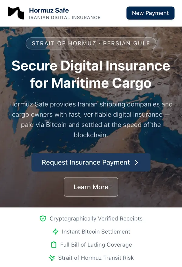 Tampilan Situs Hormuz Safe - Fars News Agency