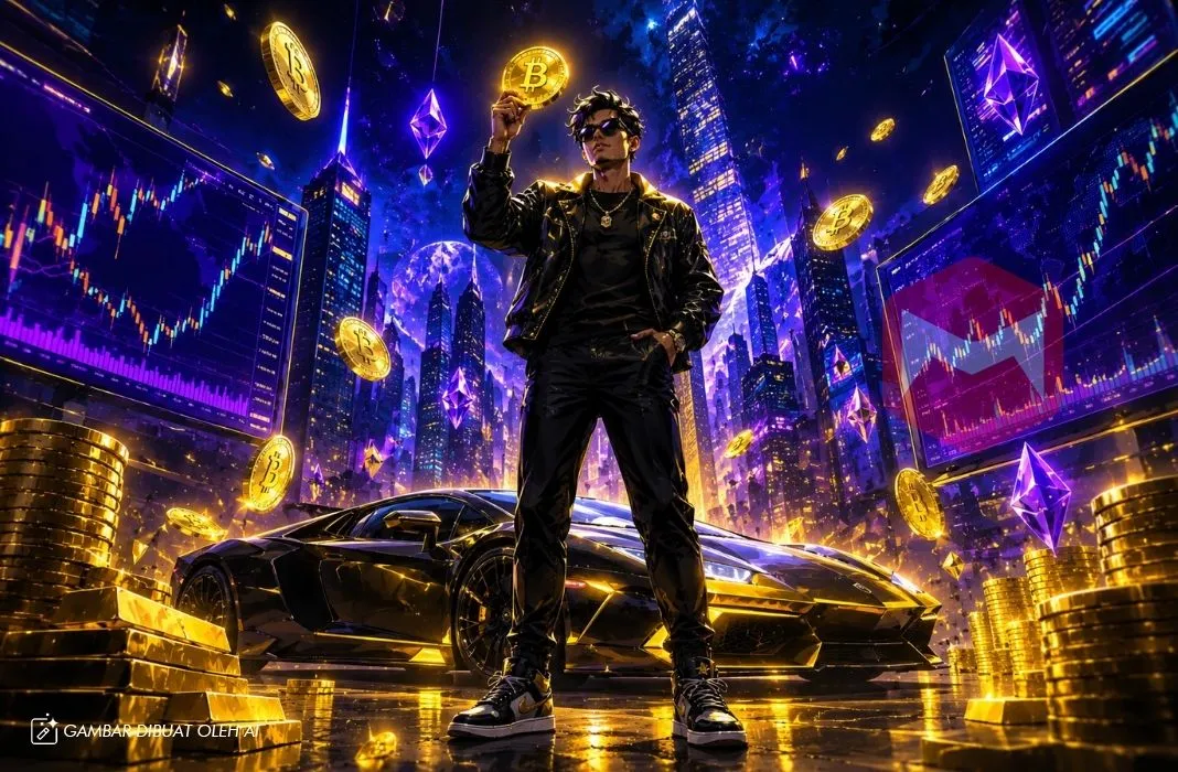 Trader kripto cuan dari trading di pasar prediksi polymarket