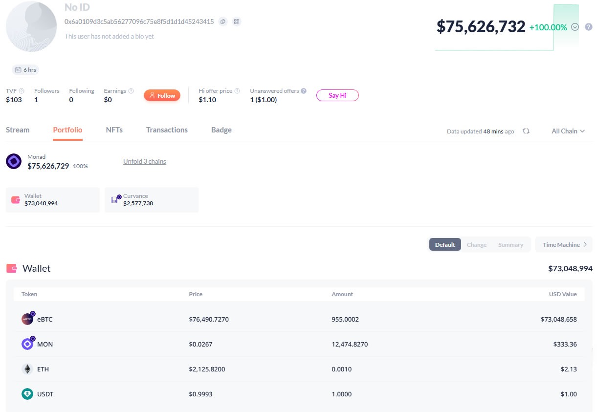 Wallet Milik Peretas Echo Protocols - DeBank