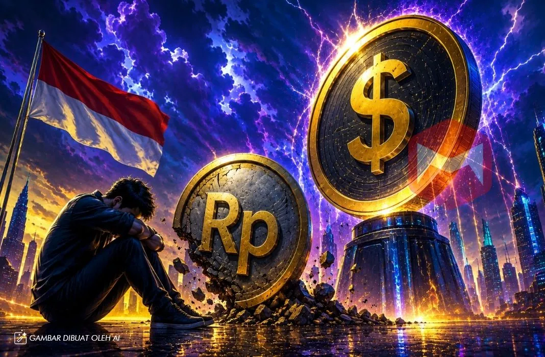 nilai tukar mata uang rupiah indonesia melemah terhadap stablecoin usdt dolar as