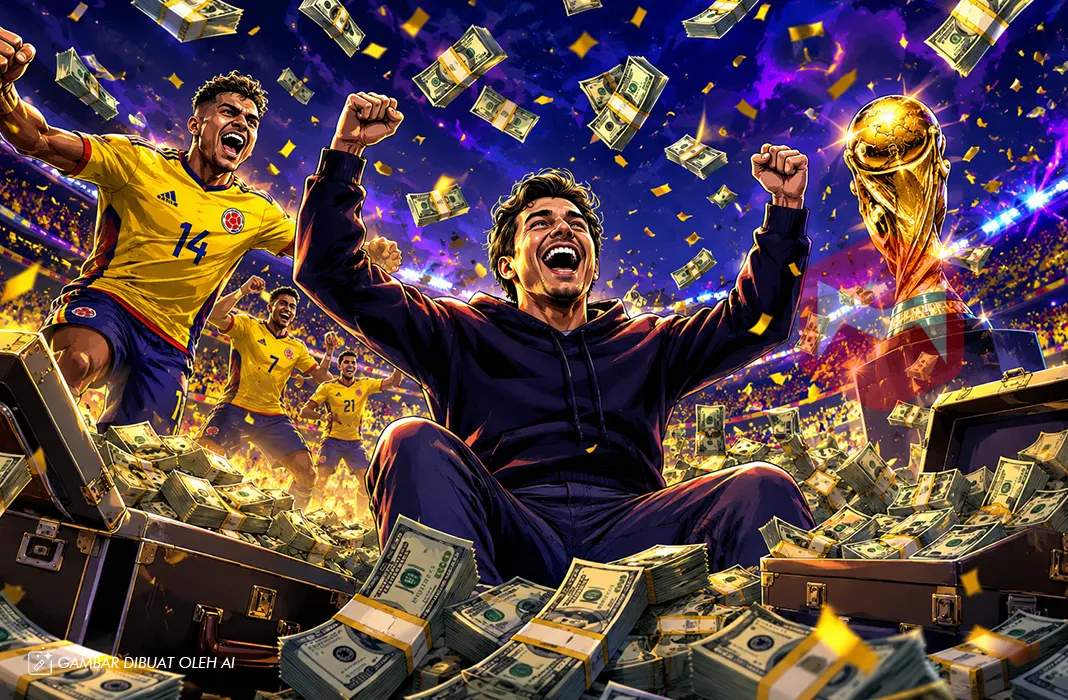 Gegara Kemenangan Kolombia di Piala Dunia 2026, Trader Ini Kebanjiran Cuan Rp48 Miliar Gegara Kemenangan Kolombia di Piala Dunia 2026, Trader Ini Kebanjiran Cuan Rp48 Miliar