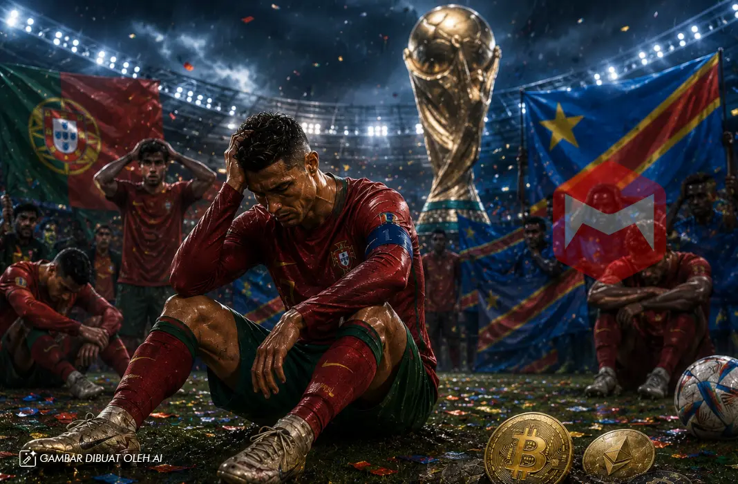 Ronaldo Portugal DR Kongo Imbang di piala dunia 2026 dan trader polymarket merugi