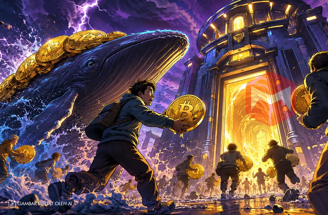 Sinyal Ketakutan Massal? Whale dan Ritel Kompak Kirim Bitcoin ke Bursa
