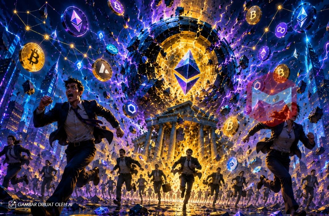 TVL DeFi menyusut kripto decentralized finance