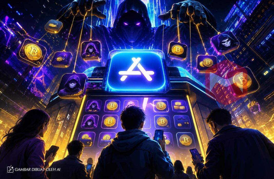 Apple digugat karena aplikasi kripto palsu di app store