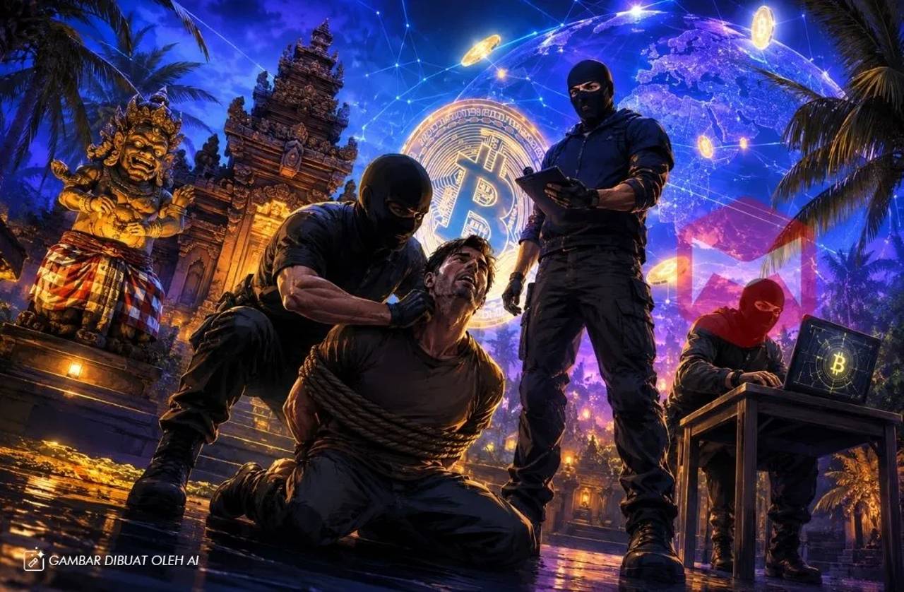 Bali penculikan kejahatan kripto WNA rusia
