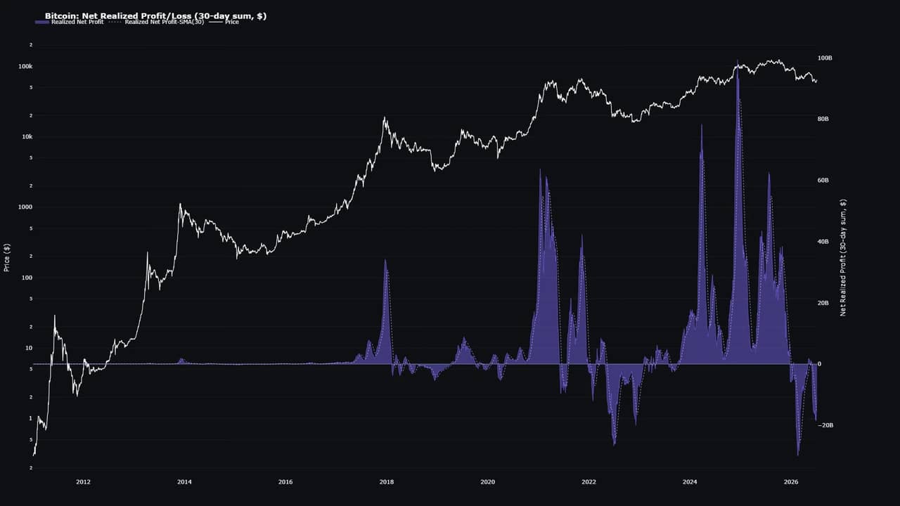 Bitcoin Net Realized Profit - Maartunn