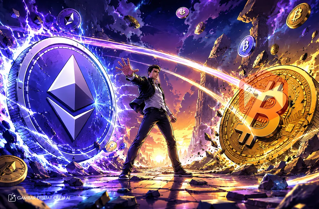 ETH Bersiap Hajar BTC, Pola Langka Ini Isyaratkan Reli Besar