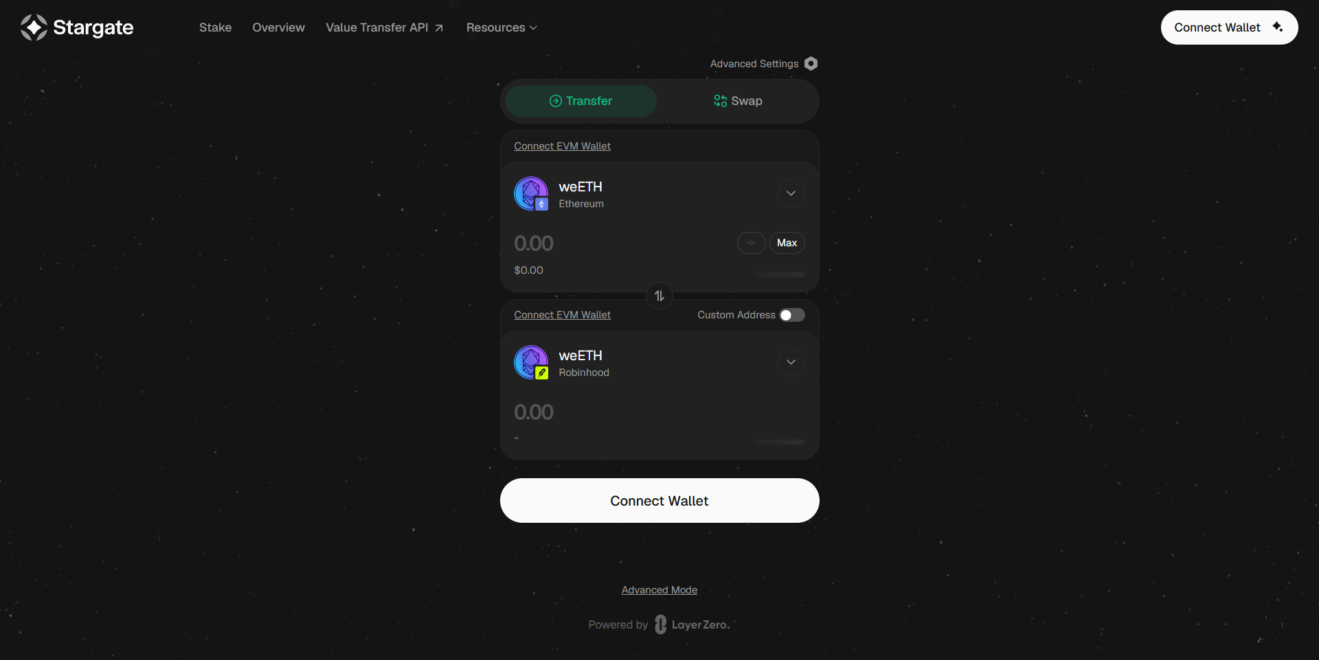 Platform Bridge Robinhood Chain Stargate Finance
