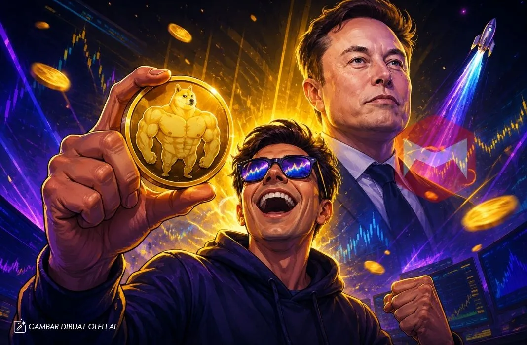 Trader kripto untung besar dari meme coin SWOGE karena elon musk
