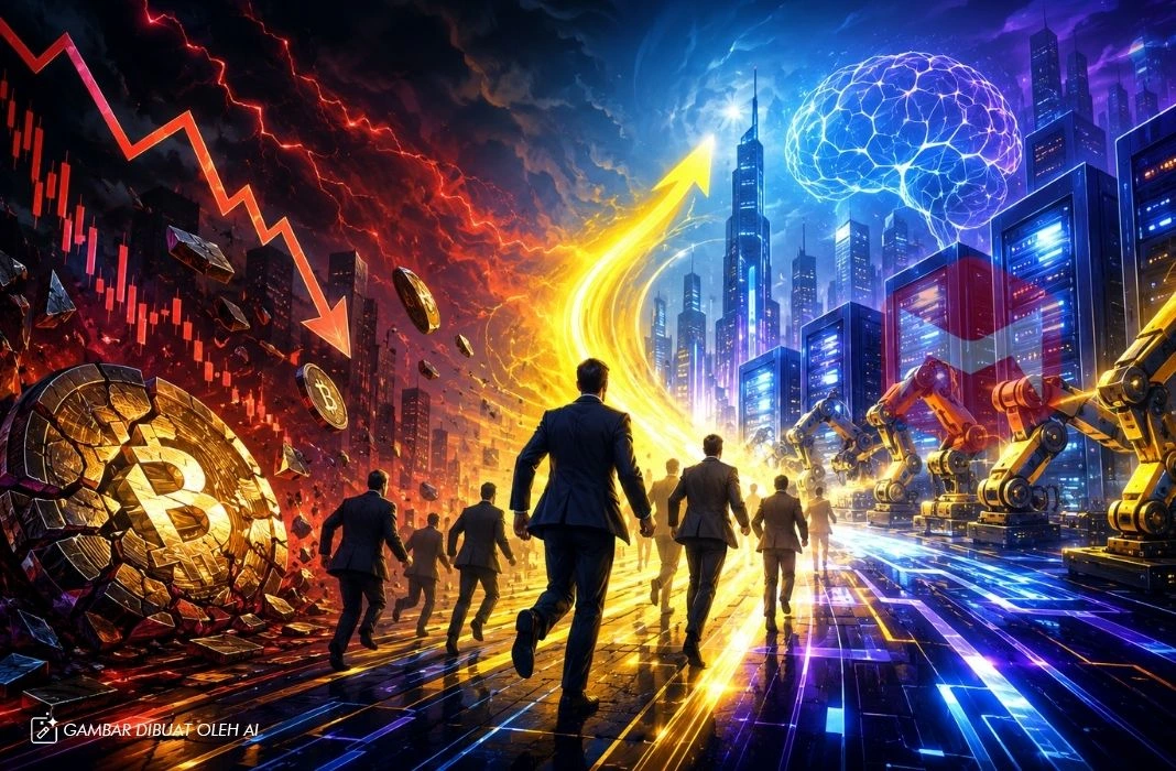 perusahaan dat kripto beralih ke sektor kecerdasan buatan AI saat crypto lesu