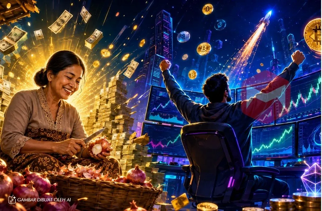 Kupas bawang 700 ribu trader kripto cuan dari meme coin Kupas bawang 700 ribu trader kripto cuan dari meme coin