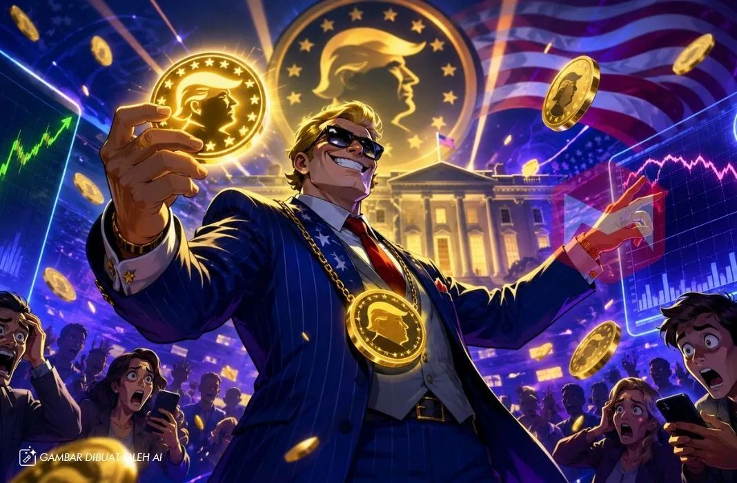 Meme coin gold bawa nama donald trump rug pull